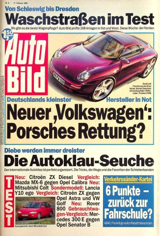 Deckblatt Auto Bild (08/1992)